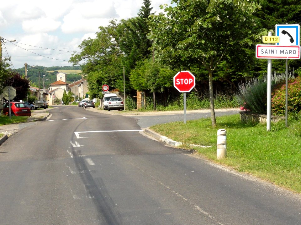 Saint-Mard (M-et-M) city limit sign