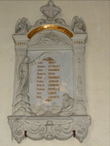Saint-Jean-de-la-Neuville (Seine-Mar.) église relief monument aux morts