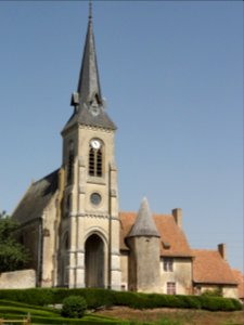 Saint-Marceau (Sarthe) prieuré avec son église 1