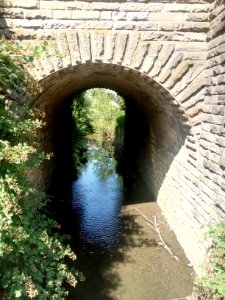 Salzach, Bretten, Brücke Kraichgaubahn