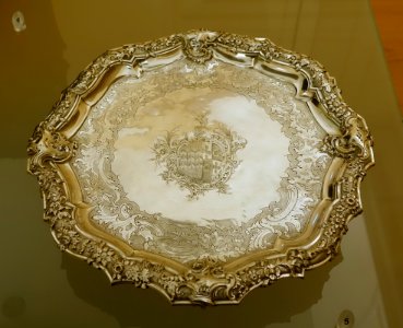 Salver, Portugal, 1750-1800, silver - Museu Nacional de Soares dos Reis - Porto, Portugal - DSC00551