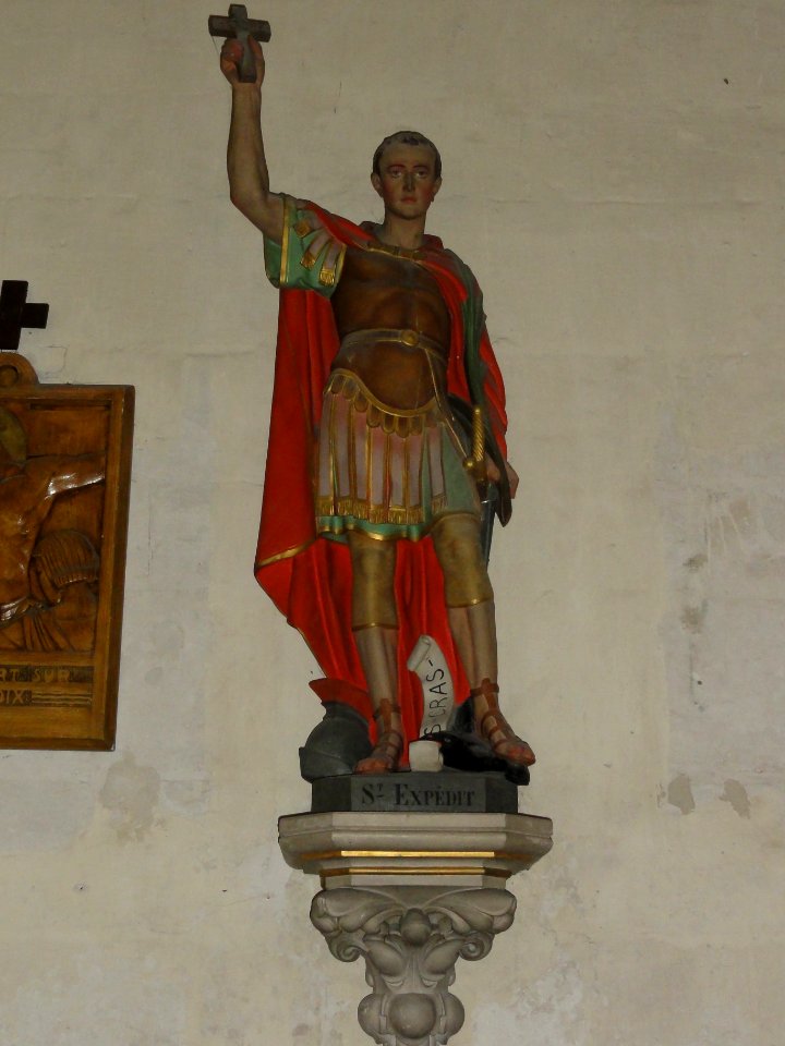 Saint-Jean-de-la-Neuville (Seine-Mar.) église statue (08)