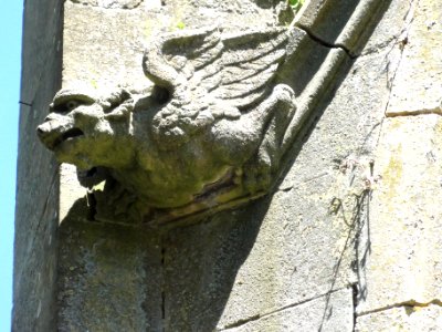 Saint-Médard (Moselle) église, gargouille sculpté B