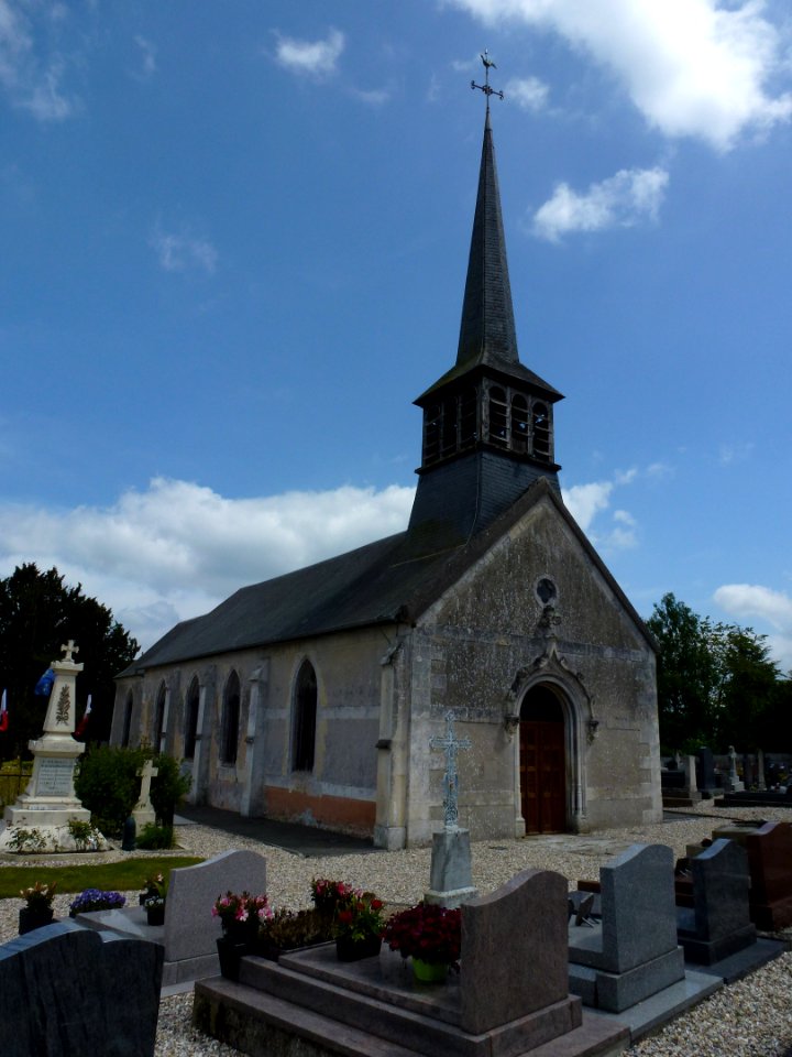 Saint-Léger-de-Rôtes (Eure, Fr) église Saint-Leger MH