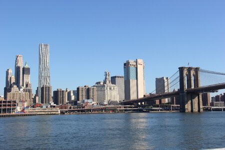 Manhattan urban new york city skyline