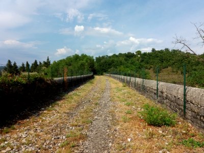 Saint-Maurice-d'Ardèche - Voie verte - Chemin sur un pont