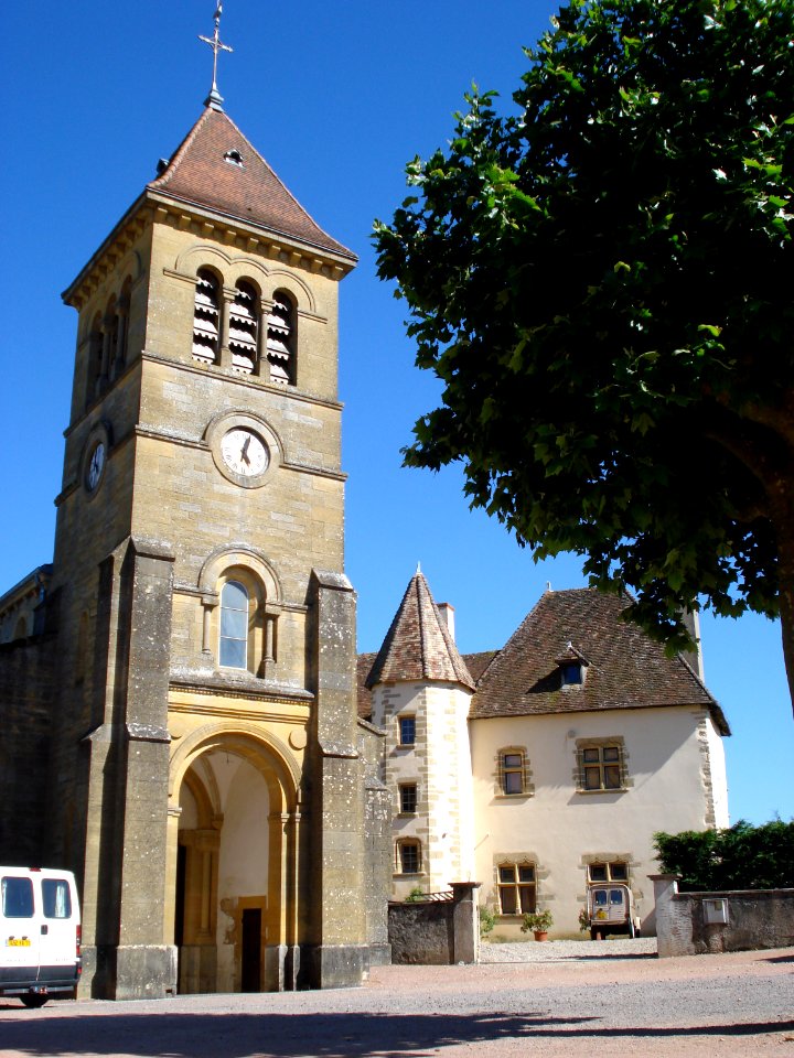 Saint-Vincent-Bragny (Saône-et-Loire, Fr), église St.Martin à Bragny