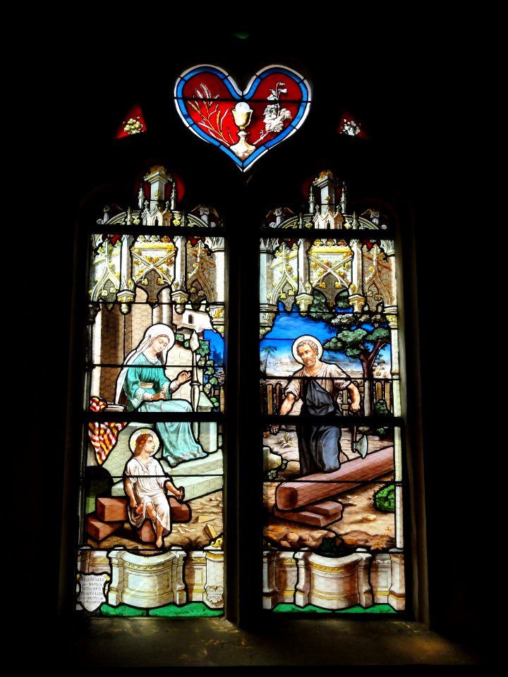 Saint-Jean-de-la-Neuville (Seine-Mar.) église, vitrail 08