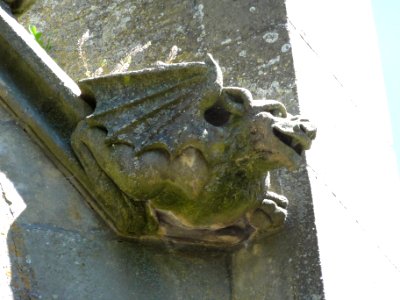 Saint-Médard (Moselle) église, gargouille sculpté A