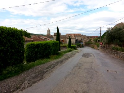Saint-Maurice d'Ardèche - Route menant au village