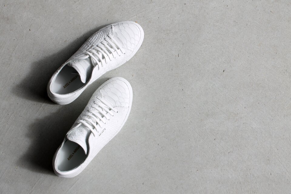 White footwear gray shoes