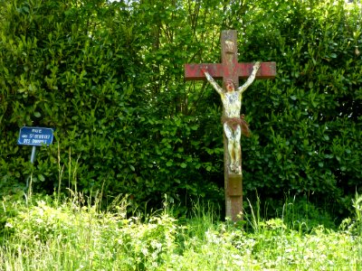 Saint-Victor-d'Épine (Eure, Fr) croix de chemin