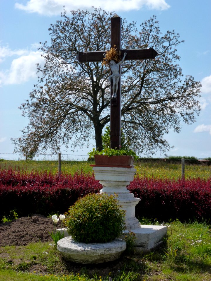 Saint-Meslin-du-Bosc (Eure, Fr) wayside cross