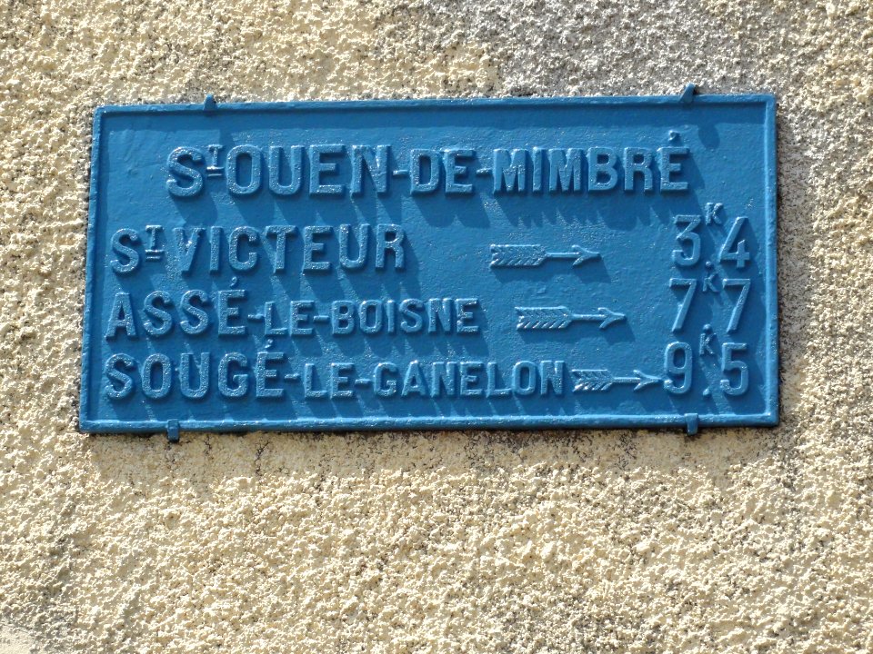 Saint-Ouen-de-Mimbré (Sarthe) plaque de cocher (4)