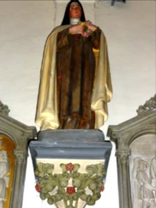 Saint-Vaast-Dieppedalle (Seine-Mar.) église, statue 13 Sainte Thérèse de Lisieux photo