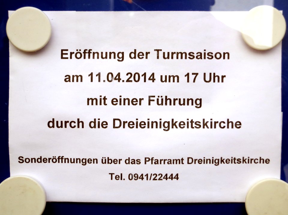Saisoneröffnung 2014 Dreieinigkeitskirche (Regensburg)
