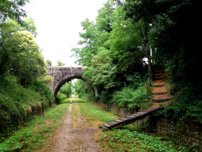 Saint-Maurice-d'Ardèche - Voie verte - Pont et chemin d'accès