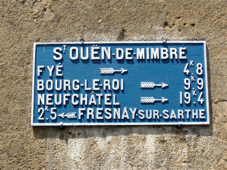 Saint-Ouen-de-Mimbré (Sarthe) plaque de cocher (2)