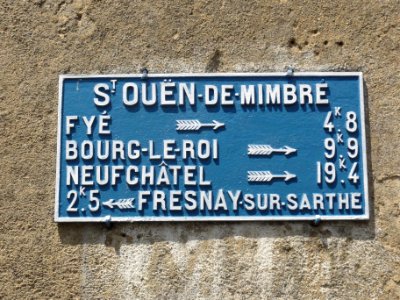 Saint-Ouen-de-Mimbré (Sarthe) plaque de cocher (2)