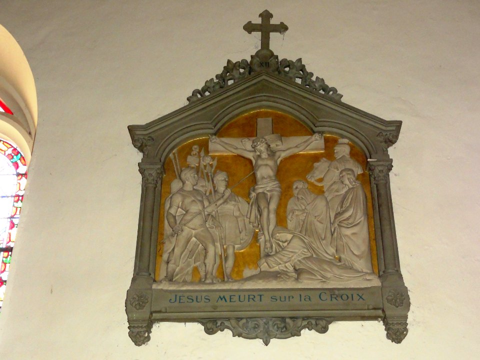 Saint-Vaast-Dieppedalle (Seine-Mar.) église, chemin de croix station 12
