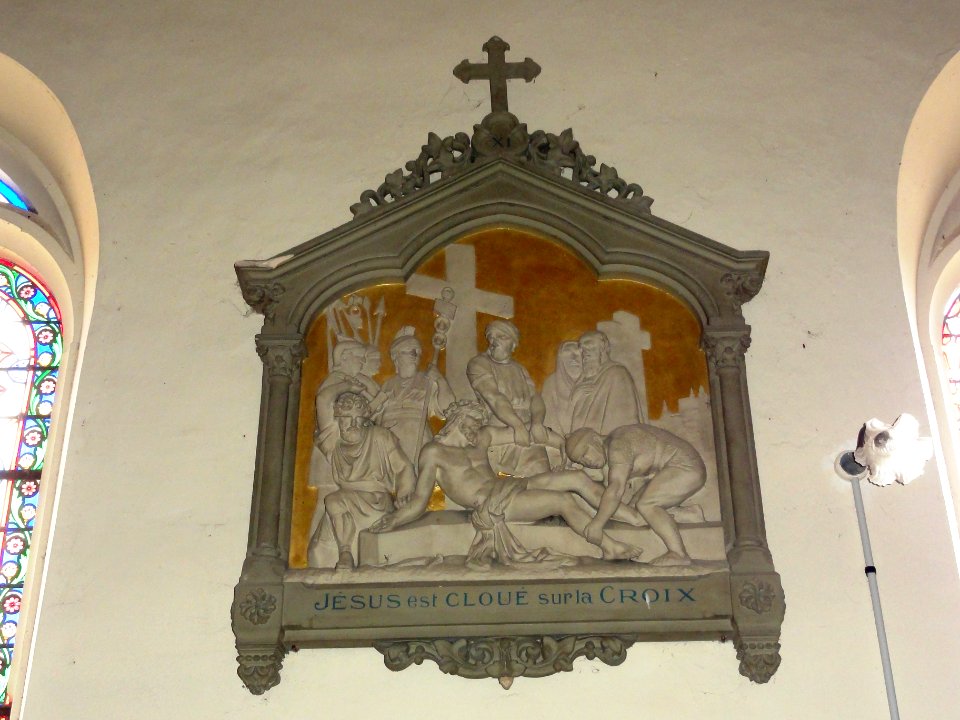 Saint-Vaast-Dieppedalle (Seine-Mar.) église, chemin de croix station 11