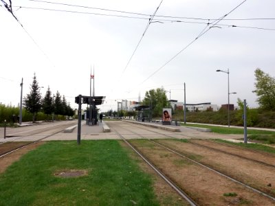 Saint-Priest - Station du tramway T2, Porte des Alpes, vers le sud-est