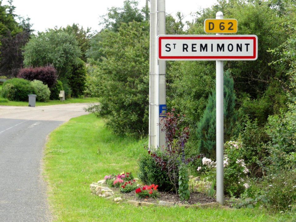 Saint-Remimont (M-et-M) city limit sign