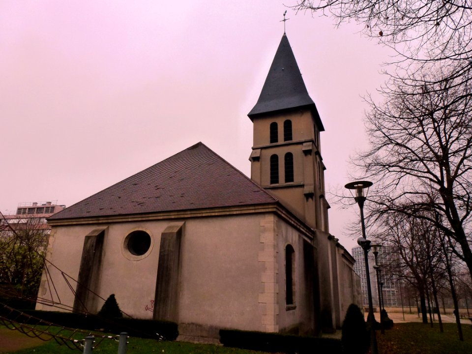 Saint-Ouen (Seine-Saint-Denis) église du Vieux-Saint-Ouen vue arrière (est)