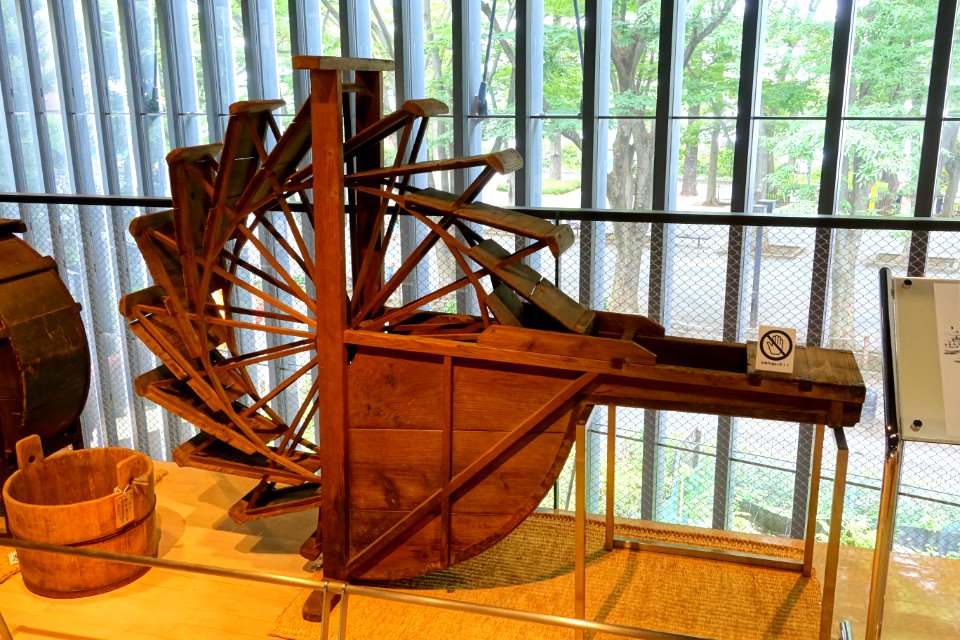 Sake-making machinery - Food and Agriculture Museum - Setagaya, Tokyo, Japan - DSC09805