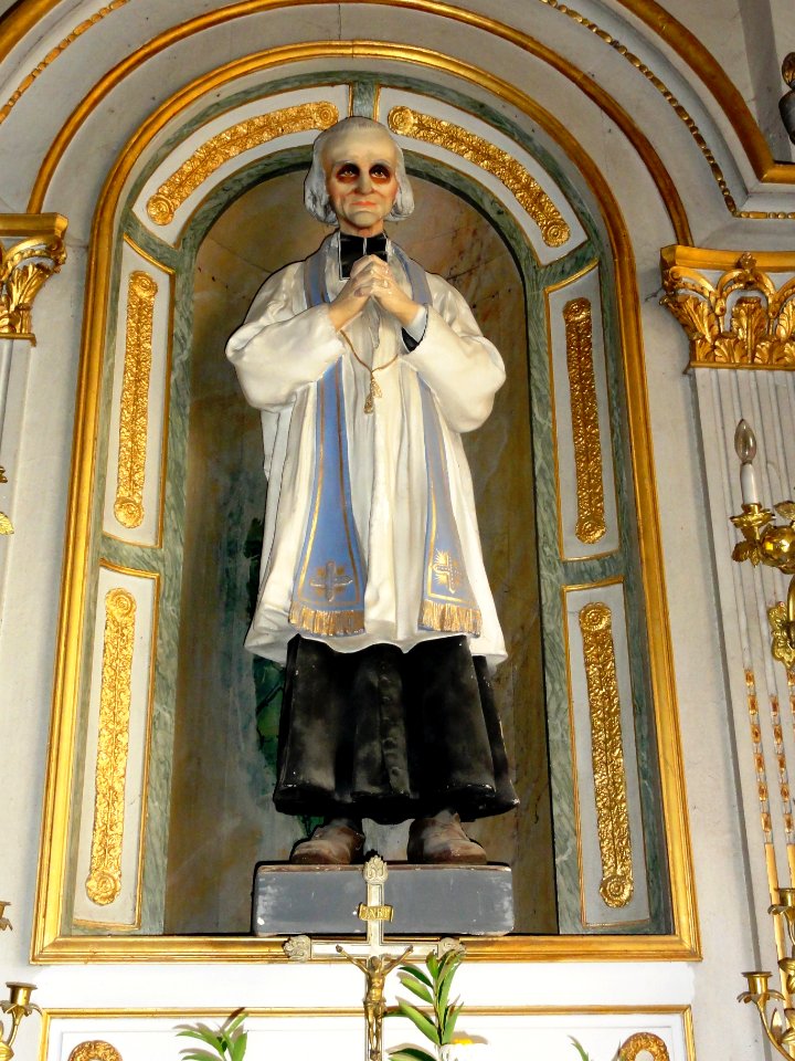 Saint-Vaast-Dieppedalle (Seine-Mar.) église, statue 06 Saint Curé d'Ars