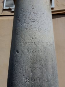 Saint-Rambert-L'Île-Barbe - Inscription de la statue à Claude Marie Louis Malibran