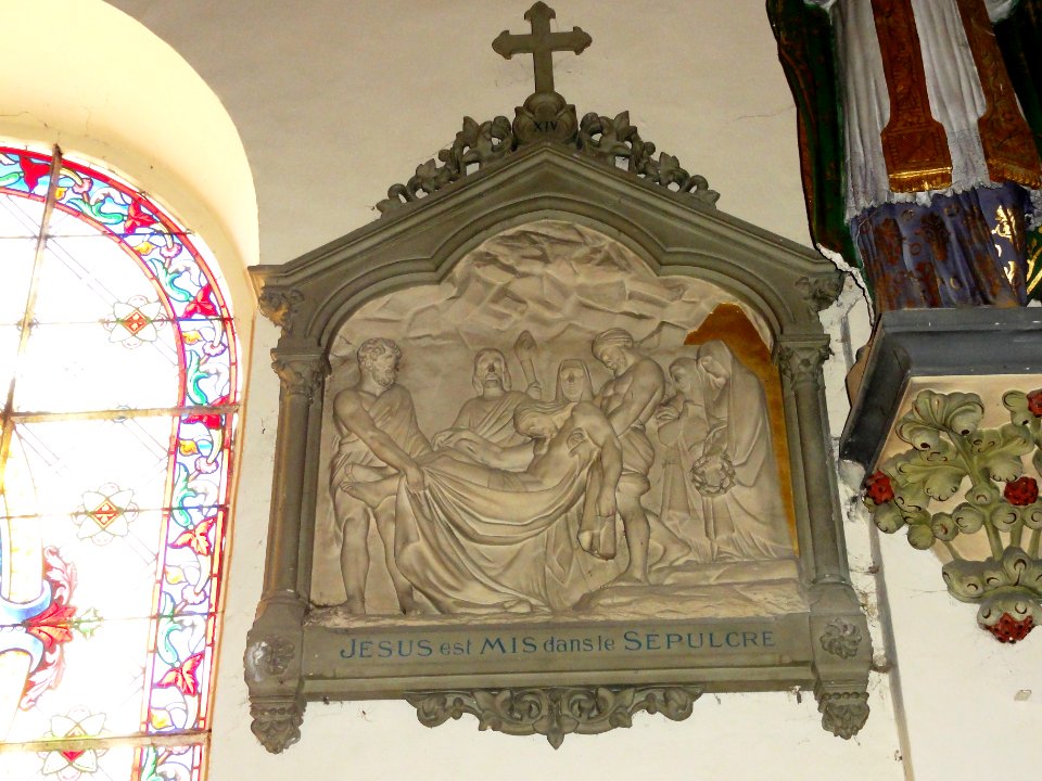 Saint-Vaast-Dieppedalle (Seine-Mar.) église, chemin de croix station 14