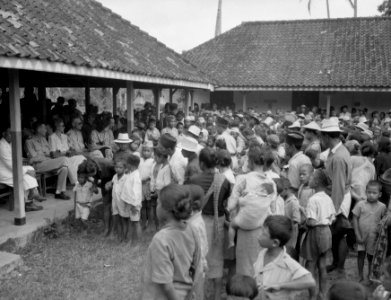 Salatiga ter gelegenheid van de verjaardag van koningin Wilhelmina werd aan de , Bestanddeelnr 11991