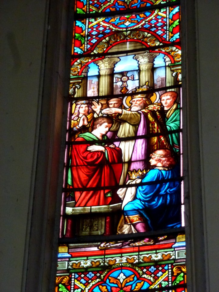 Saint-Sylvestre-Cappel (Nord, Fr) église, vitrail 03