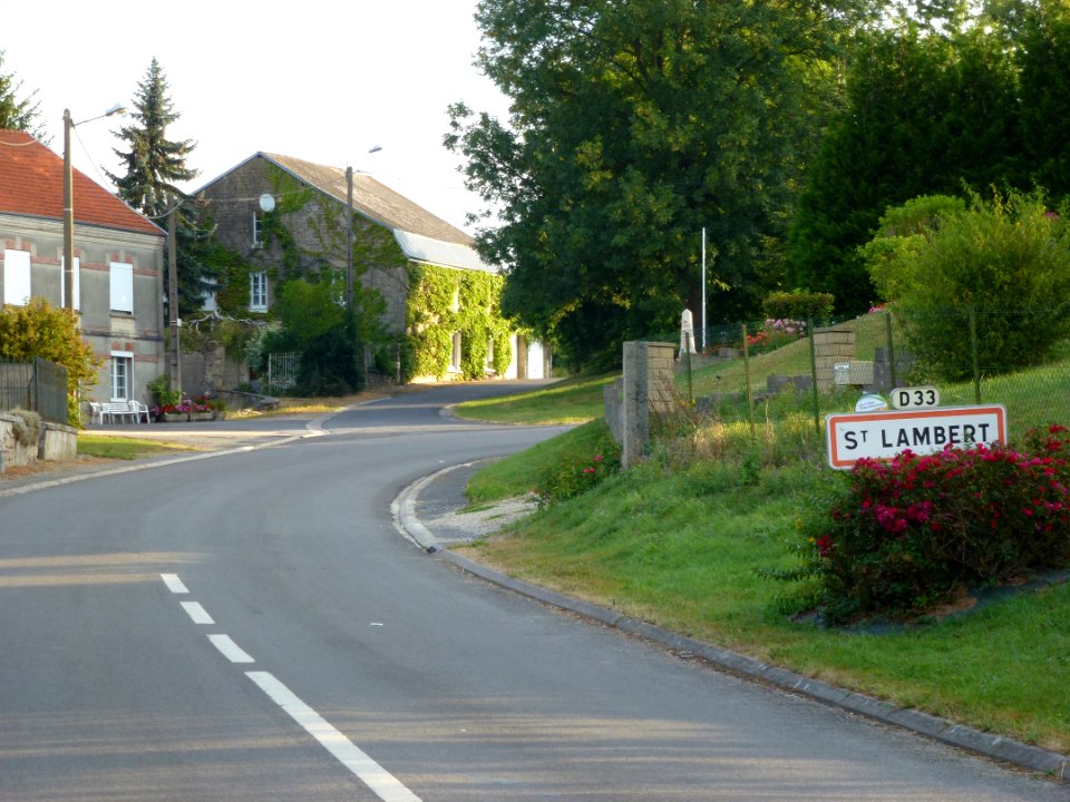 Saint-Lambert-et-Mont-de-Jeux (Ardennes) city limit sign Saint-Lambert