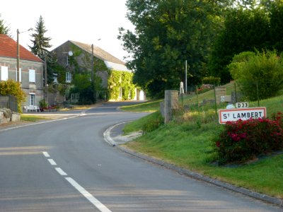 Saint-Lambert-et-Mont-de-Jeux (Ardennes) city limit sign Saint-Lambert