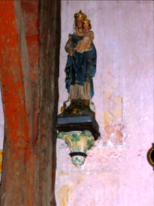 Saint-Léonard-des-Bois (Sarthe) église, statue Vierge à l'Enfant