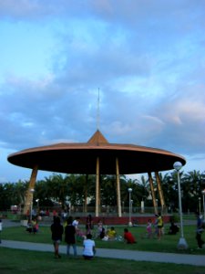Salakot Arch at the Bayanihan Park, Angeles City, Pampanga, Philippines photo
