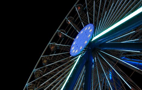 Folk festival ferris wheel carnies photo