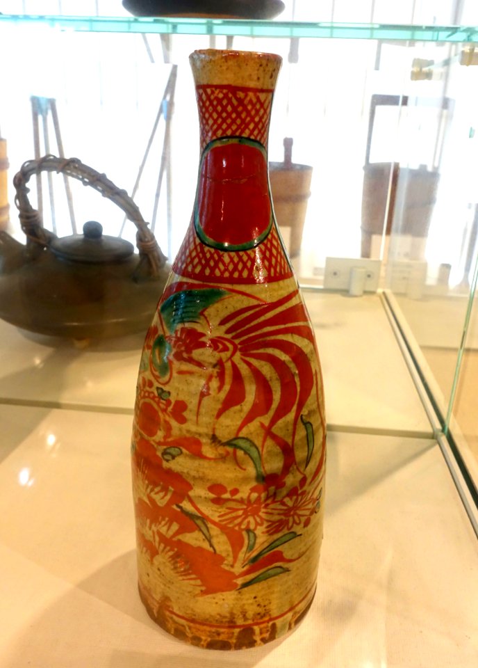 Sake bottle - Food and Agriculture Museum - Setagaya, Tokyo, Japan - DSC09787