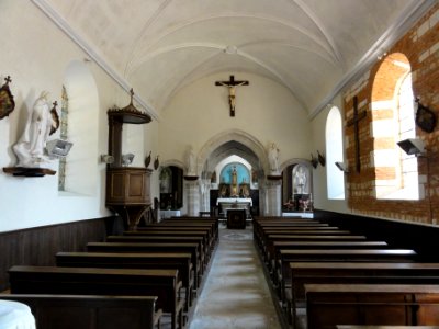 Saint-Nicolas-de-la-Haie (Seine-Mar.) église, intérieur