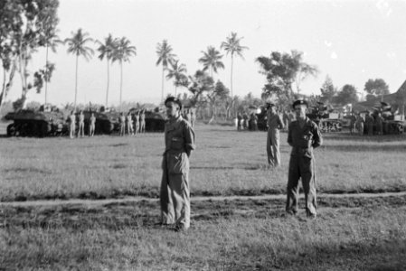 Salatiga. Op 29 mei werd door de manschappen van het 3e Eskadron Vechtwagens, di, Bestanddeelnr 1696-1-1