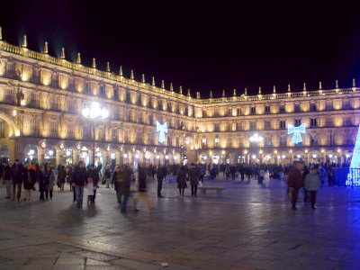 Salamanca - Plaza Mayor, nocturno 4