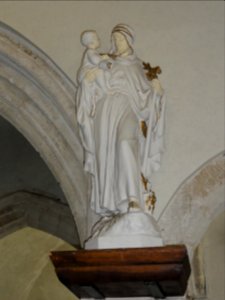Saint-Nicolas-de-la-Haie (Seine-Mar.) église, statue 08 Saint Joseph et l'Enfant Jésus