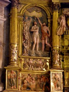 Salas - Colegiata de Santa María la Mayor, retablo principal, obra de Juan Ducete Díez (4)