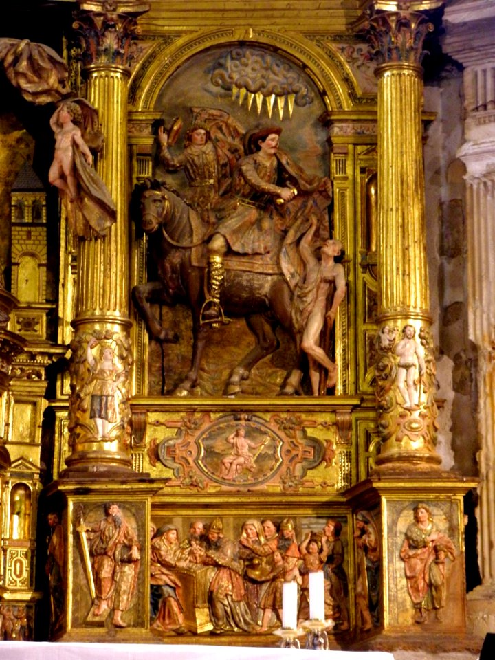 Salas - Colegiata de Santa María la Mayor, retablo principal, obra de Juan Ducete Díez (5)