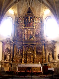 Salas - Colegiata de Santa María la Mayor, retablo principal, obra de Juan Ducete Díez (1)