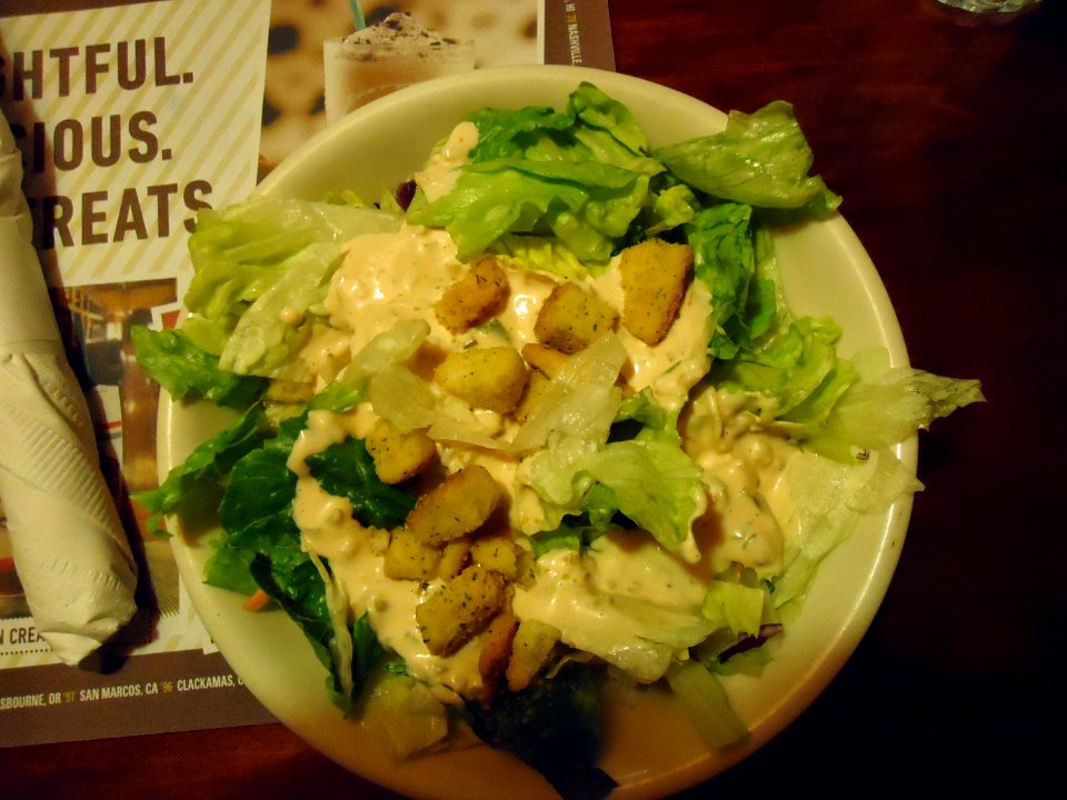 Salad at Old Spaghetti Factory restaurant in Phoenix Arizona