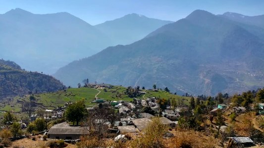 Sari village in Uttarakhand India photo