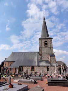 Salesches (Nord, Fr) église